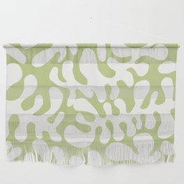 White Matisse cut outs seaweed pattern 1 Wall Hanging