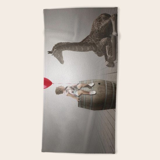 Giraffe Beach Towel