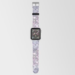 Lilac Mermaid Pattern Metallic Glitter Apple Watch Band