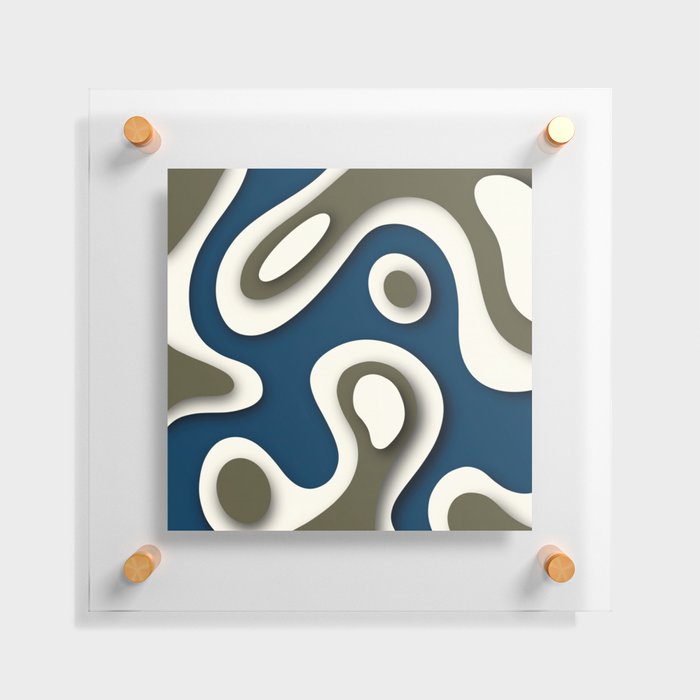 Geometric color mountain 20 Floating Acrylic Print