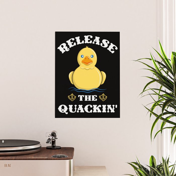 Release the Quackin Yellow Rubber Duck Quack - Release The Kraken - Sticker