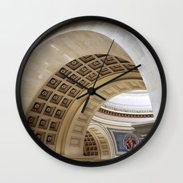 Wisconsin Capitol Building Arches And Angles Wall Clock