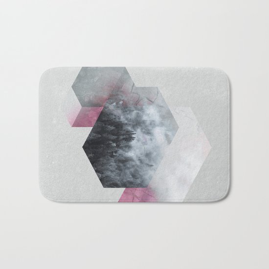 Exagonal Winter Bath Mat
