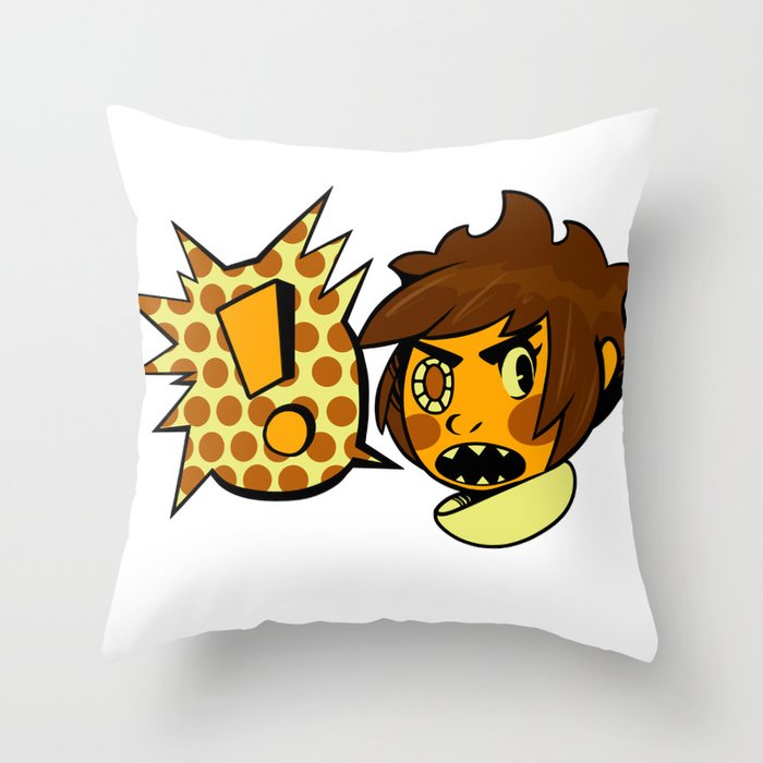 Chip sticker Throw Pillow