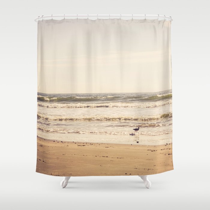 Beach Bird Shower Curtain