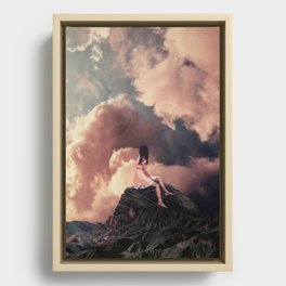 You came from the Clouds Framed Canvas