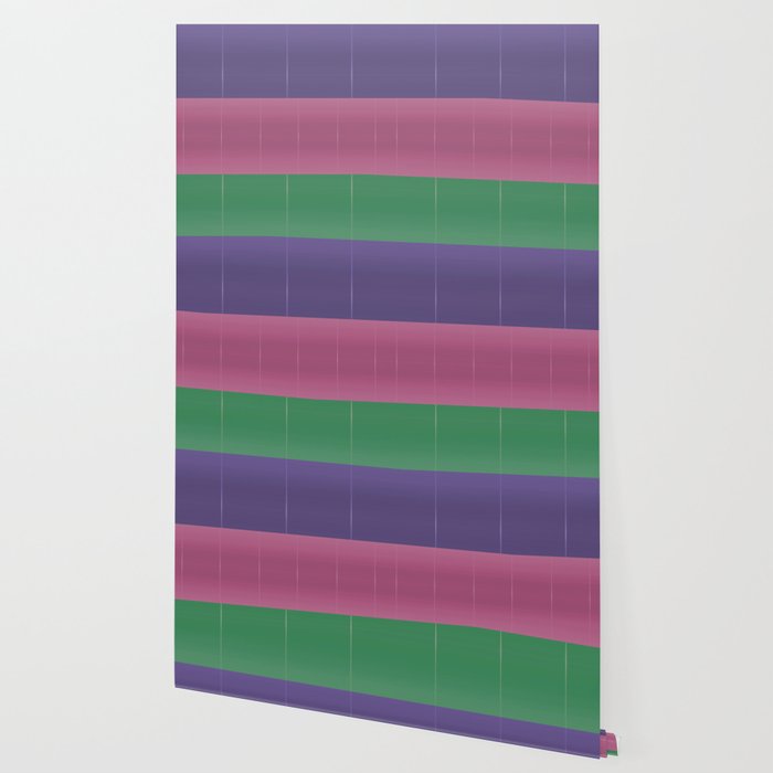 Purple Pink Green Bold Stripes Wallpaper by artaddiction45 ...