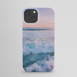 Blue Aesthetic Ocean Waves iPhone Case