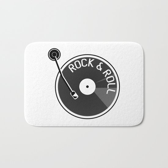 Rock & Roll Record Bath Mat