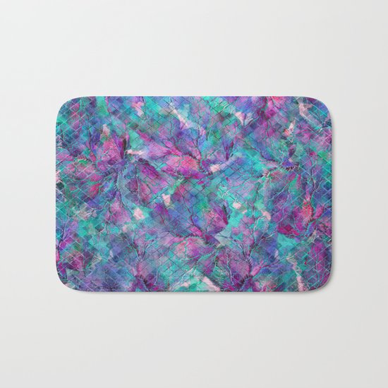 Frozen Leaves 2 Bath Mat