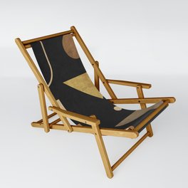 Subtle Opulence - Minimal Geometric Abstract 1 Sling Chair