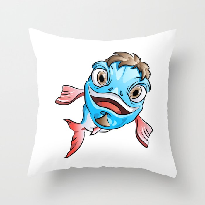 PHish the Fish Throw Pillow