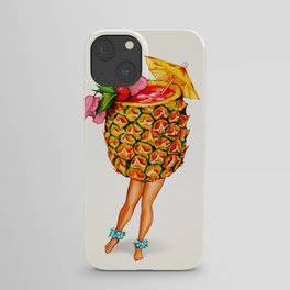 Tiki Cocktail Pin-Up - Pineapple iPhone Case