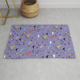 Hunger Game quality pattern  - purple version Rug