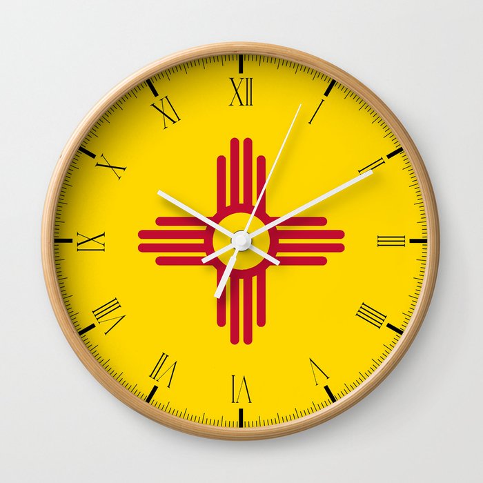 New Mexico State Flag Wall Clock
