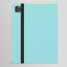 Light Aqua Blue Solid Color Pantone Limpet Shell 13-4810 TCX Shades of Blue-green Hues iPad Folio Case