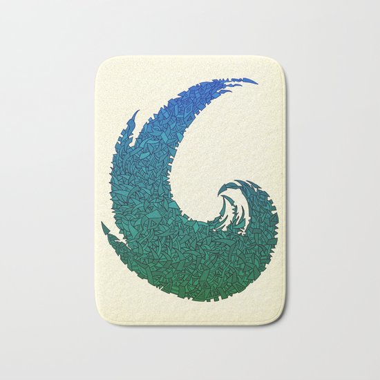 - summer wave - Bath Mat