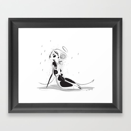 Nothing to worry about - Emilie Record Framed Art Print