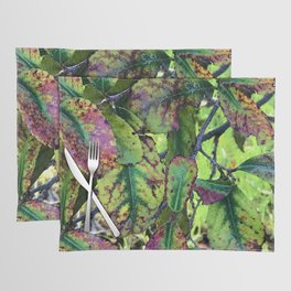 Fairytale Fantasy Colorful Leaves In Magical Forest Placemat
