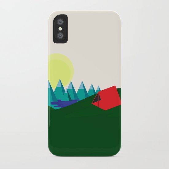 Camping is fun! iPhone Case