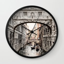 Bridge of Sighs, Venice, Italy (Lighter Version) Wall Clock
