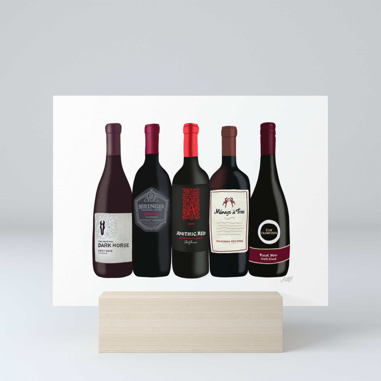 mini red wine