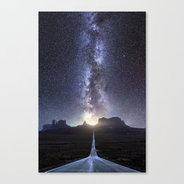Monument Valley Milky Way Canvas Print