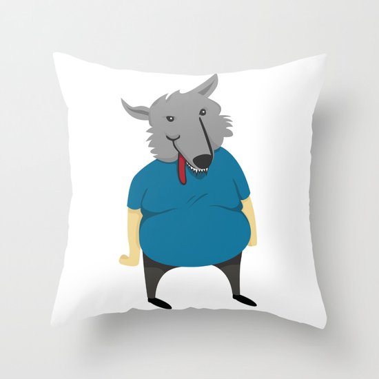 Wolfman Throw Pillow