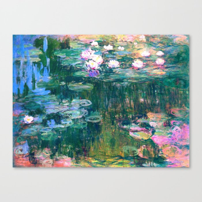 water lilies : Monet Canvas Print
