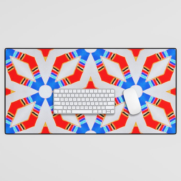 The colorful pattern Desk Mat