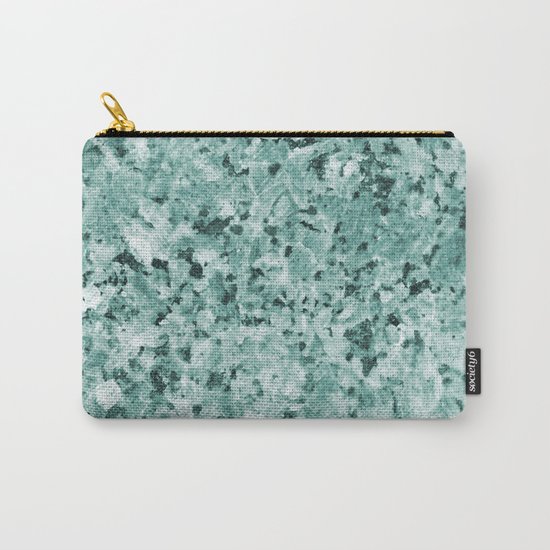 Polished granite verde - turquoise stone Carry-All Pouch