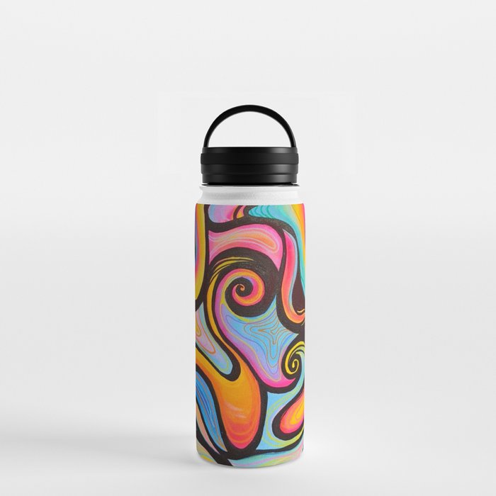 Psychedelic Abstract Flow Water Bottle