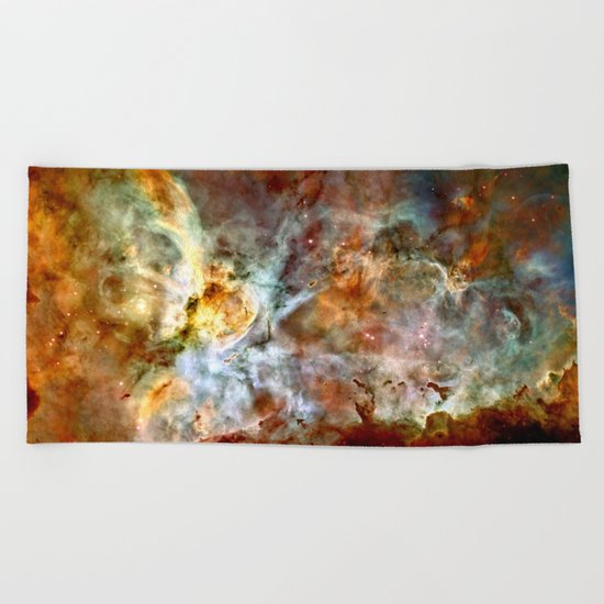 Carina Nebula Beach Towel