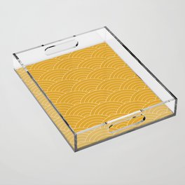 Waves (Mustard Yellow) Acrylic Tray