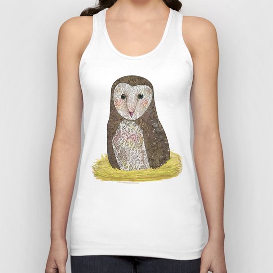 Barn Owl Unisex Tank Top