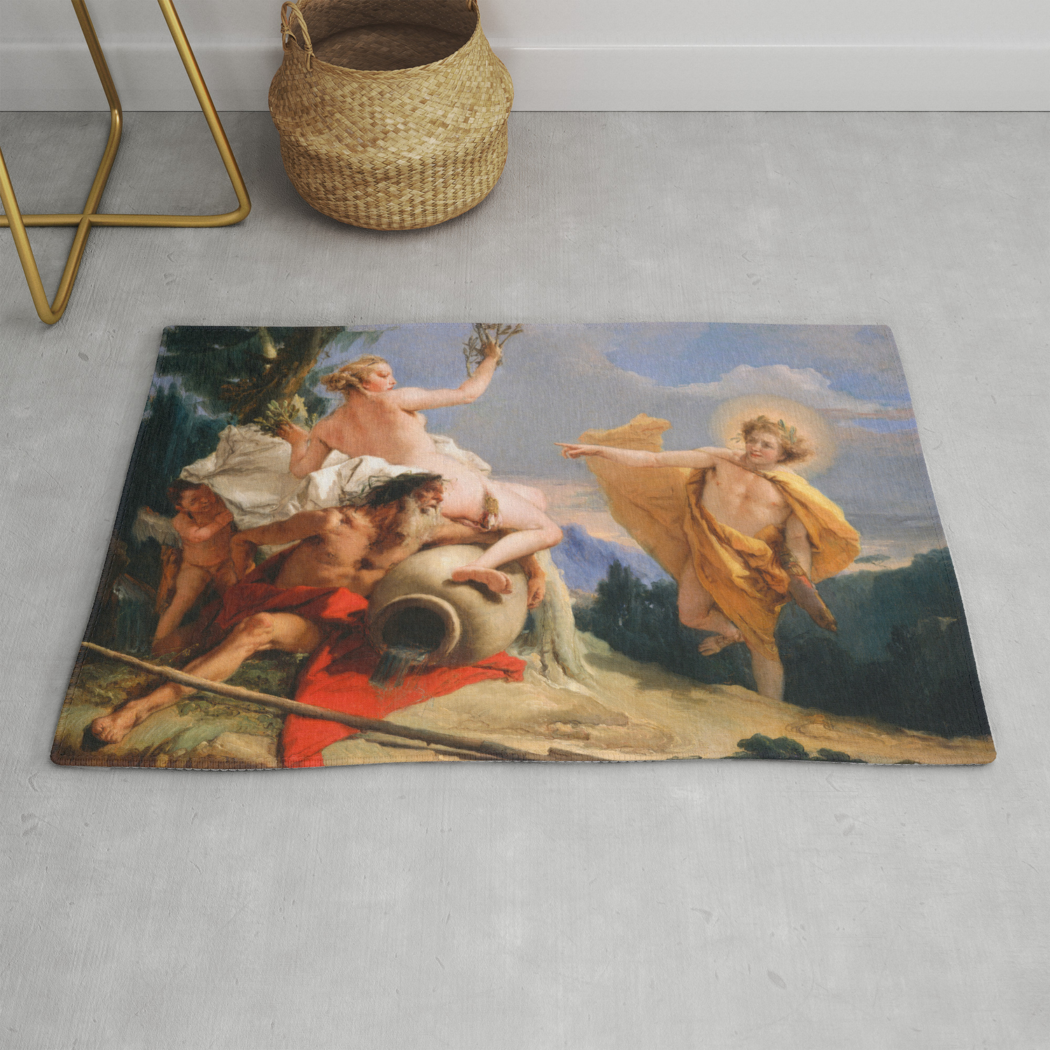 Oil Painting Apollo Pursuing Daphne By Giovanni Battista Tiepolo