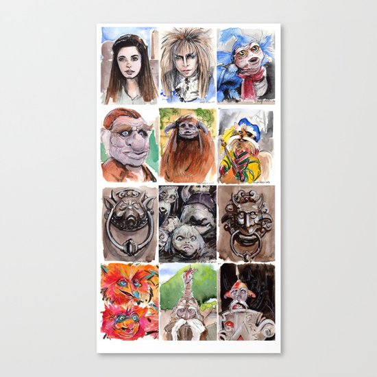 Labyrinth Cast Canvas Print