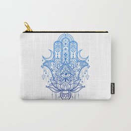 Hamsa Lotus Hand Carry-All Pouch