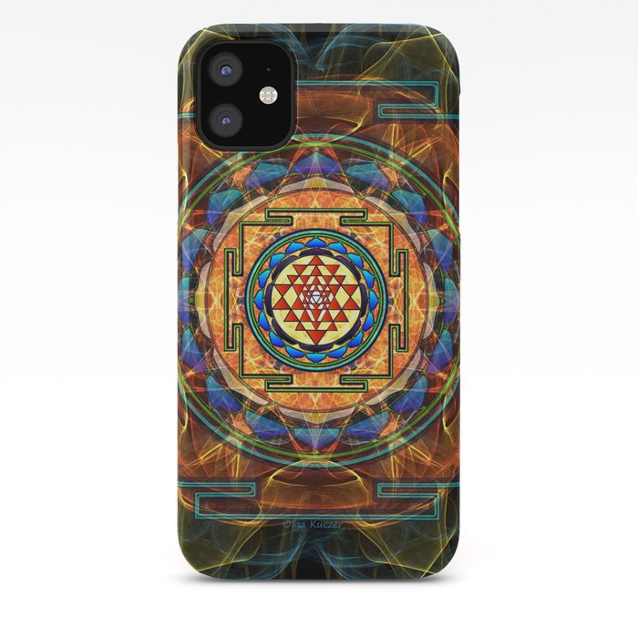 The Sri Yantra Sacred Geometry Iphone Case By Olgakuczer Society6