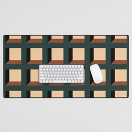 Minimalist 3D Pattern X Desk Mat