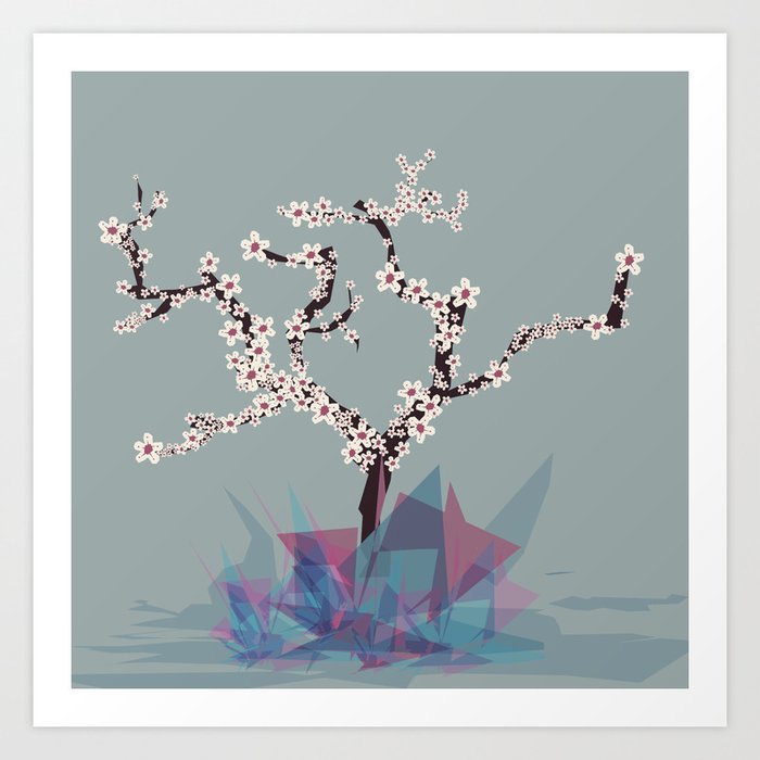 Sakura Tree Art Print