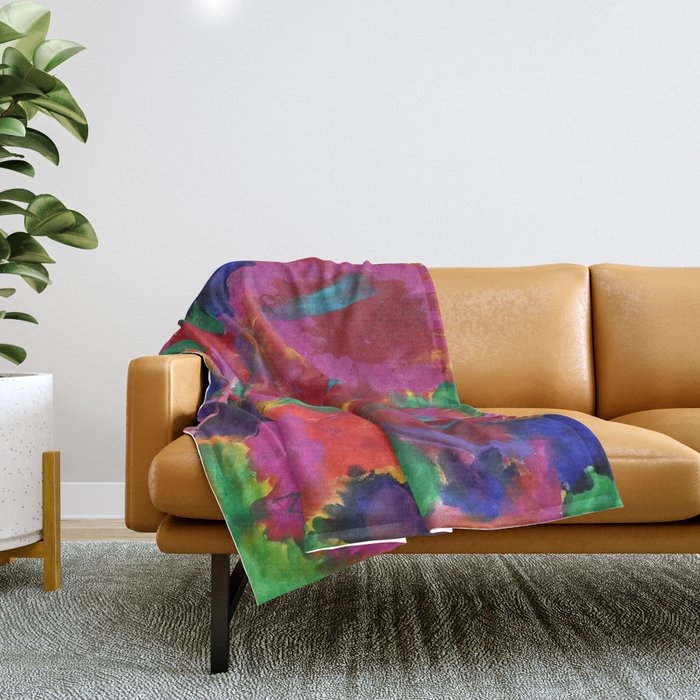 Spring Blooms Throw Blanket