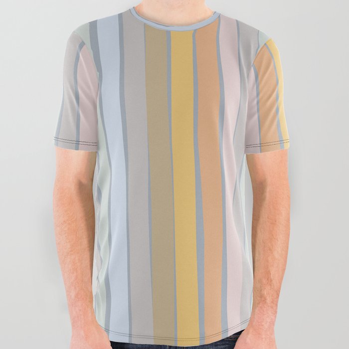 2022 Pallet Collection - Thick Stripes All Over Graphic Tee