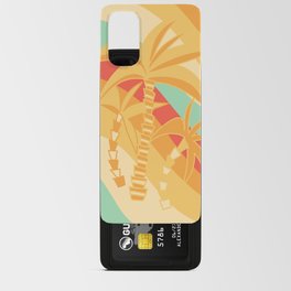 Retro Palm Summer Wave #1 #minimal #decor #art #society6 Android Card Case
