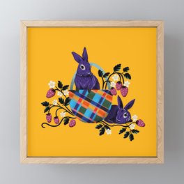 Pop Art Bunnies Framed Mini Art Print