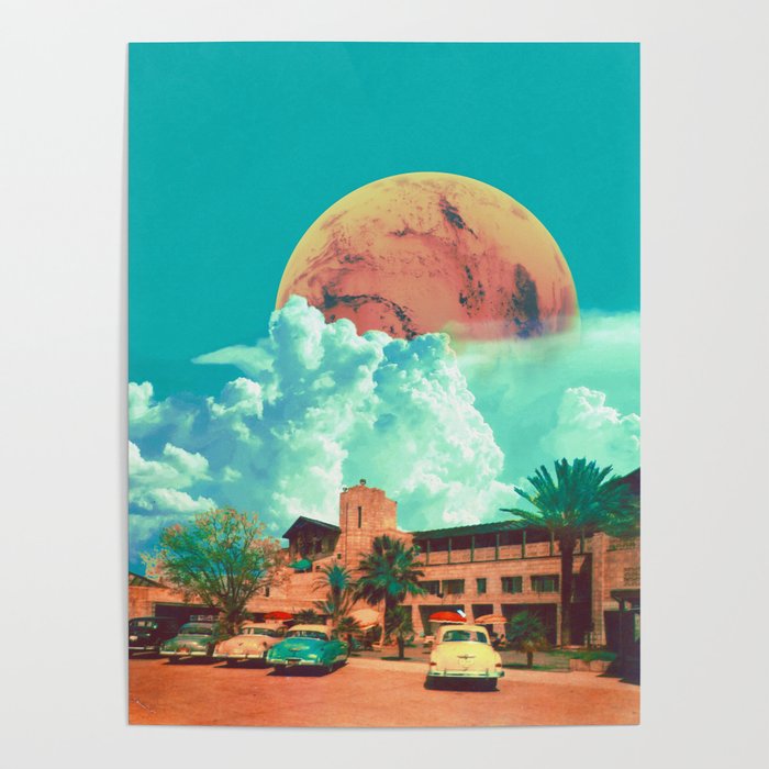 Warm Afternoons - Space Aesthetic, Retro Futurism, Sci-Fi Poster
