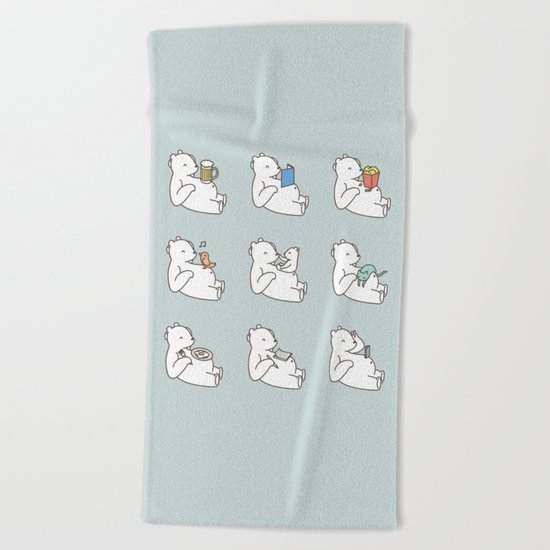 Dad's beer belly Beach Towel