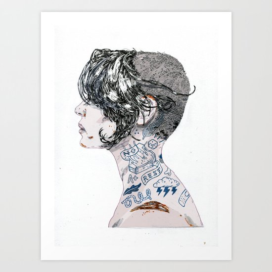 Aint no rest. Art Print