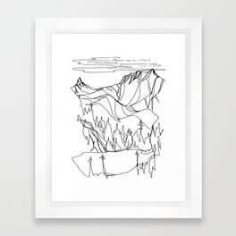 Hidden Alpine Lake Framed Art Print