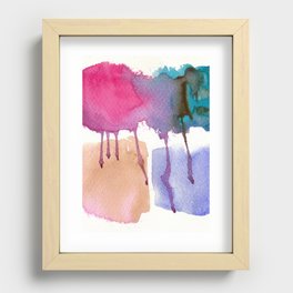 Paint Drips Recessed Framed Print